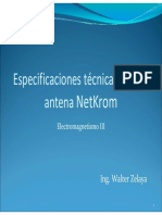 Especificaciones Tecnicas de Una Antena