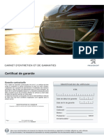 Carnet D'entretien Peugeot