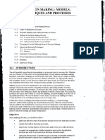 Decision Making Models Techniques and Processes