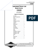 Illustrated Parts List 126400: Model Series