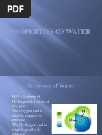 Properties of Water