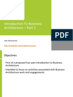 Introduction To Business Architecture - Part 1