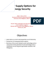 16 Power Supply Options For Energy Security - Dr. Allan C. Nerves