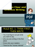 Rules On Clear and Effective Writing