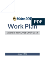 Maine DOT Work Plan - 2016-2018