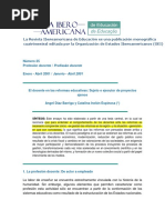 El Docente en Las Reformas Educativas Sujeto o Ejecutor de Proyectos Ajenos