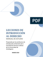 Lección I Introduccion Al Derecho Derecho Universidad Antofagasta