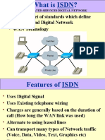 ISDN Is A Set of Standards Which Define An End To End Digital Network WAN Technology