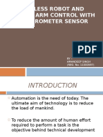 Wireless Robot and Robotic Arm Control With Accelerometer Sensor Project