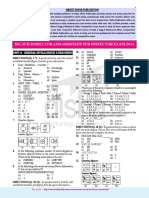 SUB INSPECTOR - 2014 Paper With Soulution