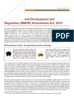 Analysis of MMDR Amendment Act