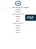 Derecho Procesal Civil II. Tarea 3