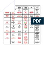 Spring Schedule 2010