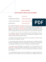 Modelo Acta de Constitución Caja Menor