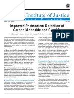 National Institute of Justice: Improved Postmortem Detection of Carbon Monoxide and Cyanide