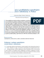 Babik A Olejniczak D 2014 Uwarunkowania I Profilaktyka Samobojstw Wsrod