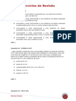 Óptica Geométrica (8) - Lentes Esféricas - Exercícios