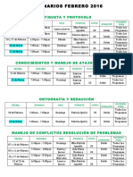 Seminarios Febrero 2016