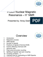 Proton Nuclear Magnetic Resonance - H1 NMR