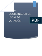 Coordinador de Local de Votación - Onpe