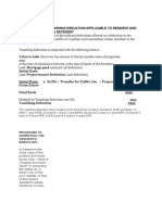 Procedure in Computing Vanishing Deduction