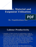 Labour, Material and Euipment Utilisation