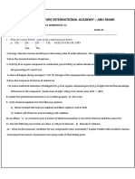 Organic Chemistry Worksheet 2