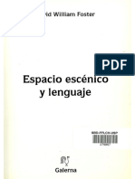 Espacio Escénico y Lenguaje - David William Foster