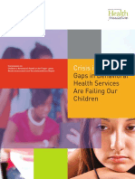 Crisis in Care: Gaps in Behavioral Health Services Are Failing Our Children