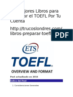 Los Mejores Libros para Preparar El TOEFL Por Tu Cuenta