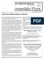 Flowerdale Community House Inc: Pure Local Energy Project Launched