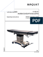 Maquet Operating Table Betaclassic - User Manual