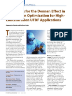 Accounting For The Donnan Effect in Diafiltration Optimization For High Concentration UFDF Applications