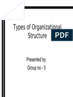 Types of Organizational Structure