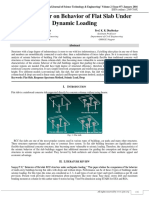 Review Paper On Behavior of Flat Slab Under Dynamic Loading