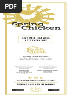 Spring Chicken Menu 