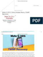 Moto G 2015 - Como Instalar Root y TWRP Recovery