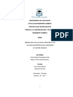 Elaboración de Una Barra Alimenticia Rica en Macronutrientes para Reemplazar La Comida Chatarra