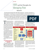 ISO31000:2009 and Principles For Managing Risk