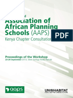 UN-Habitat and Association of African Planning Schools