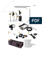 Cowboystudio Strobe Kit Usage Instructions