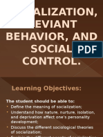 Socialization, Deviant Behavior, and Social Control