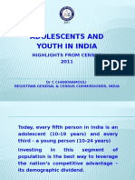 Adolescents and Youth in India Highlights From Census 2011