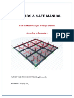 Csi Etabs & Safe Manual: Part III: Model Analysis & Design of Slabs