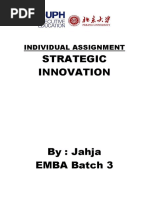 Strategic Innovation: Individual Assignment