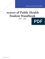 Master of Public Health Student Handbook