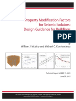 Property Modification Factors For Seismic Isolators: Design Guidance For Buildings