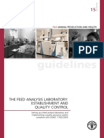 Guidelines: The Feed Analysis Laboratory: Establishment and Quality Control