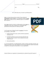 Dna Structure Function and Replication Activity