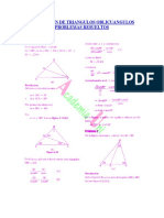 Resolucion de Triangulos Oblicuangulos Problemas Resueltos